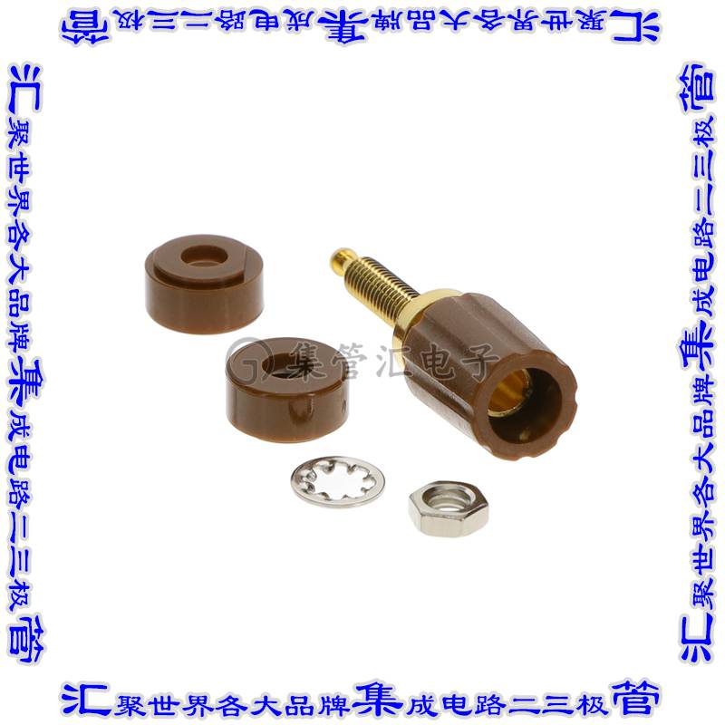 675701 连接器接插件CONN BIND POST KNURLED BROWN
