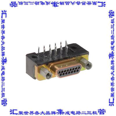 MDM-15PCBRP-10 连接器接插件CONN MICRO-D PLUG 15POS R/A SLDR