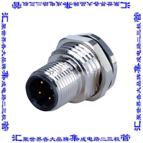 CDM1201-04D-MP-F16-67 连接器接插件M12 MALE PANEL MOUNT,PCB T