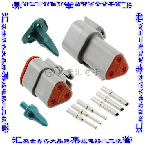 AT3PS-CKIT 连接器接插件CONN PLUG&RCPT 3P CRIMP 16-18AWG