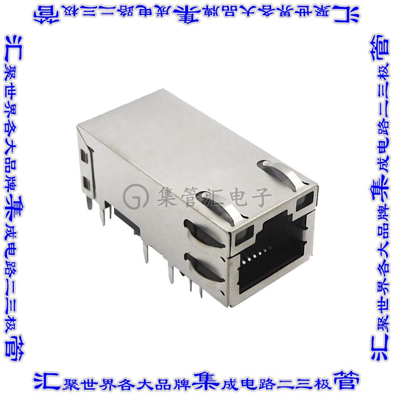 G27-122T-162 连接器接插件RJ45,1X1,10G,4PPOE 1A,TAB UP,GY/