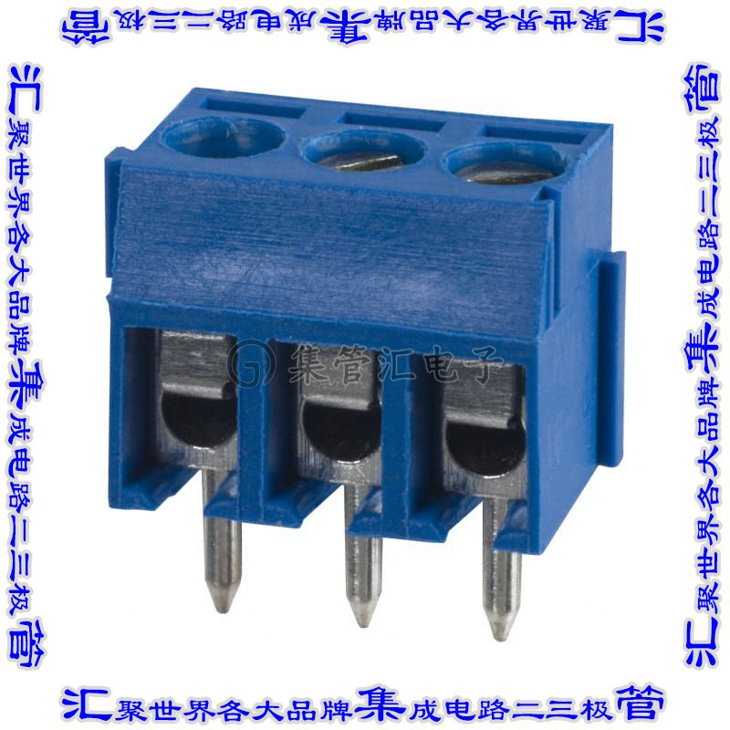 OSTTE030161 连接器接插件TERM BLK 3POS SIDE ENT 3.5MM PCB