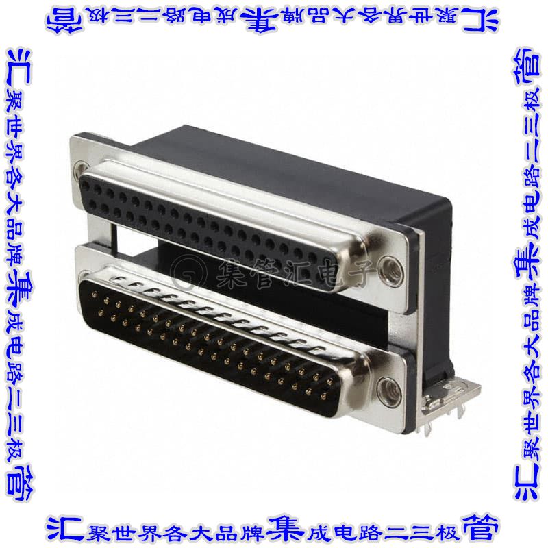 ASUB-277-37TP25 连接器接插件CONN D-SUB PLUG/RCPT 37P R/A SLD