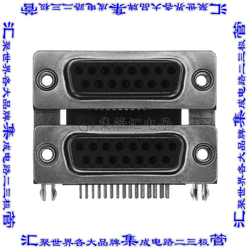 189-015-513R491 连接器接插件CONN D-SUB RCPT 15POS R/A SLDR
