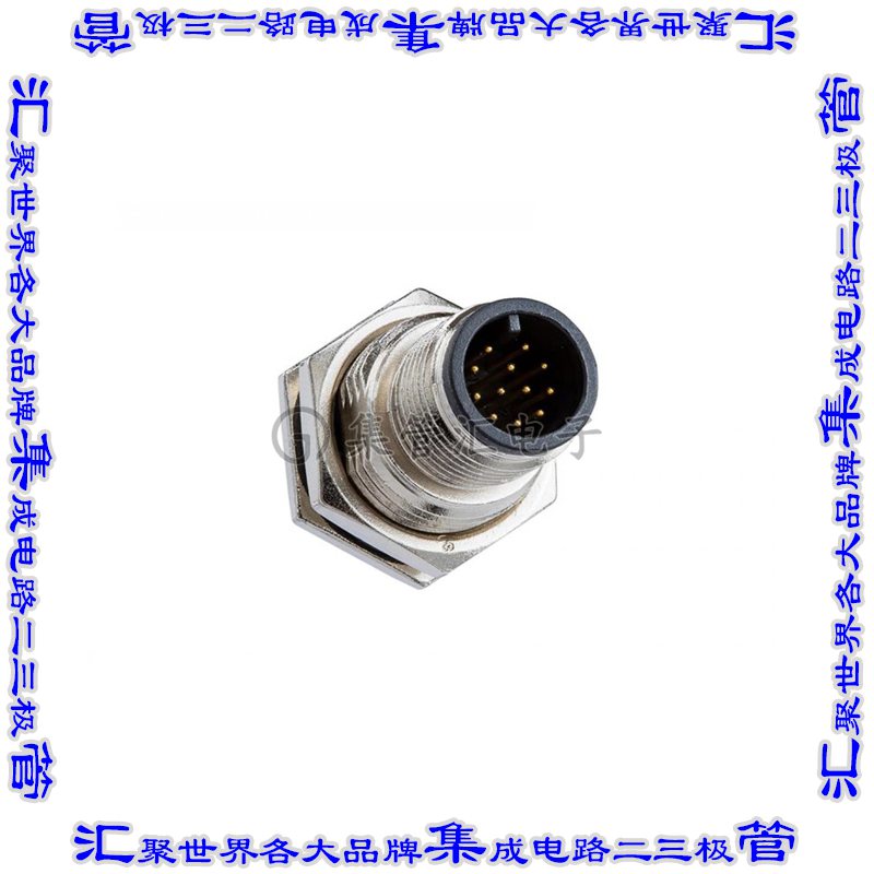 MSAS-10PMMS-SF8001 连接器接插件M SERIES, M12, 1.5A, 10 PINS,