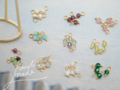 4个 SZ148 包 实用 DIY绕线成品 各种天然石小吊坠 天然淡水珍珠