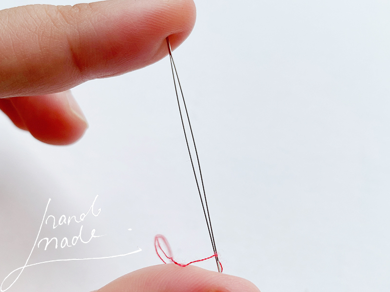 GJ18 特细特好用中间开口针穿珠针中孔针串珠针diy项链穿线  1根