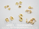 F107 20个 DIY耳饰手链项链连接配件 铜镀真金 小包扣系列合集