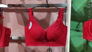 新款古蒂花文胸AB通杯按摩聚拢上托调整高侧收莫代尔无磁内衣3301