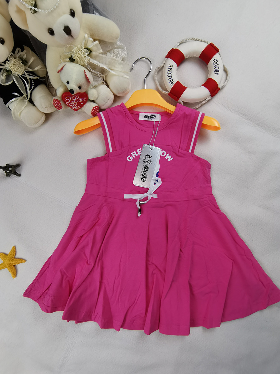 G·COW/格林牛牛儿童背带连衣裙夏季中小女童棉质休闲女孩裙