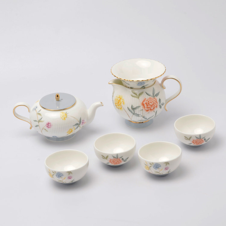 国瓷永丰瓷正品幸福礼月亮时光8头4人陶瓷茶具套装礼盒办公室喝茶,餐饮具,整套茶具,淘宝优惠券,粉丝福利购,淘宝优惠卷