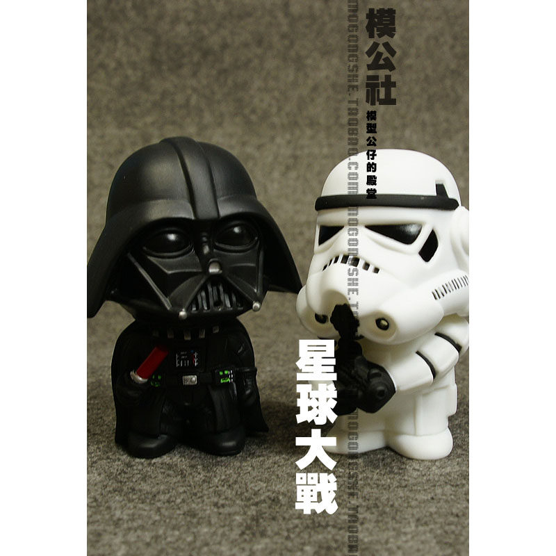 星球大战Q版黑武士达斯维达克隆兵摆件