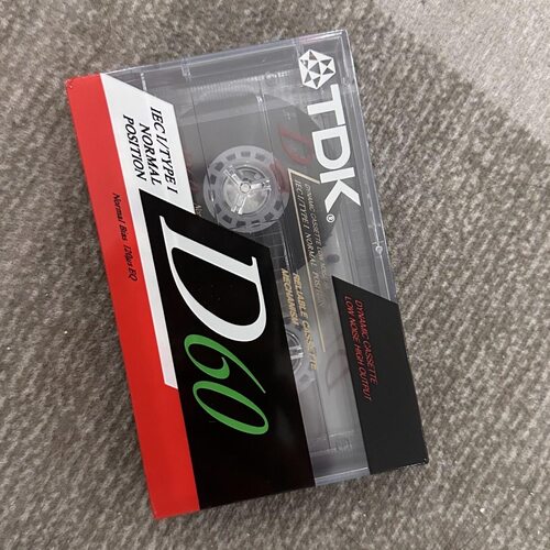 全新未拆封tdk 60空白磁带一类带