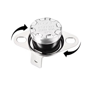 温控开关KSD301/302弯脚10A热水器消毒柜电热水壶通用热保护控制