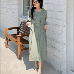 大码 圆领短款 女装 新款 外套连衣裙连衣裙特 2026靓丽早春装 韩国代购