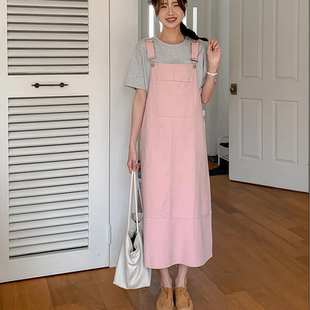 大码 金属扣时尚 女装 新款 方形休闲连衣裙特 2026靓丽早春装 韩国代购