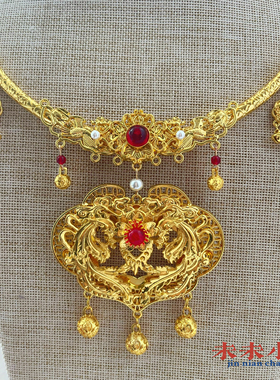 原创明制古风璎珞流苏项圈凤凰国风项链婚服旗袍配饰包邮