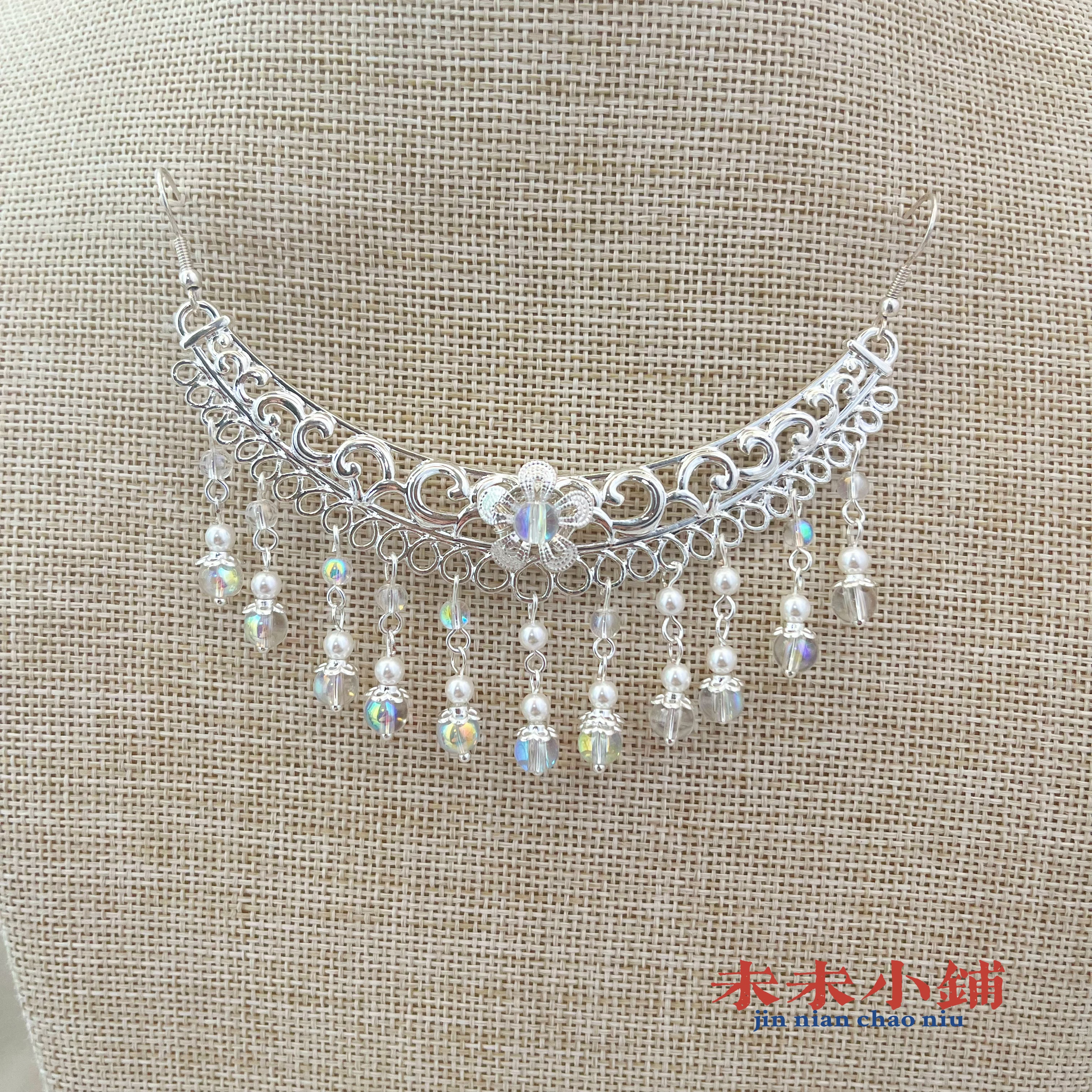 原创汉服发饰古风额饰后压头饰仙女神女成人少女童饰品图片