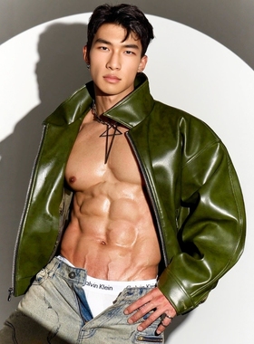 男生夸张五角星超大吊坠项链