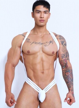 男士性感连体衣夜店酒吧表演服