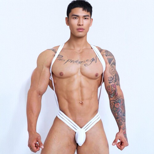 男士性感连体衣夜店酒吧表演服