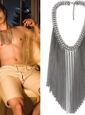 流苏项链百搭质感金属链条