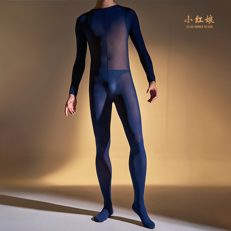 秋冬季男士120D天鹅绒连体裤袜