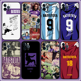 巴蒂斯图塔手机壳ip11/12/13/14plus/15promax罗马队P60佛罗伦萨阿根廷足球K60战神巴蒂mate60/40米13 IQOO11