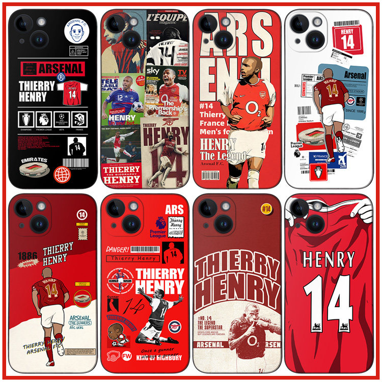 亨利手机壳ip13mini/14plus/15promax阿森纳P50/60硅胶软壳IQOO11/12足球pura70mate50/60荣耀200 RENO10米14