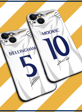 皇马手机壳13promax莫德里奇ip11/12/mini维尼修斯P60贝林厄姆14plus巴尔韦德RENO9罗德里戈足球硅胶软壳米13