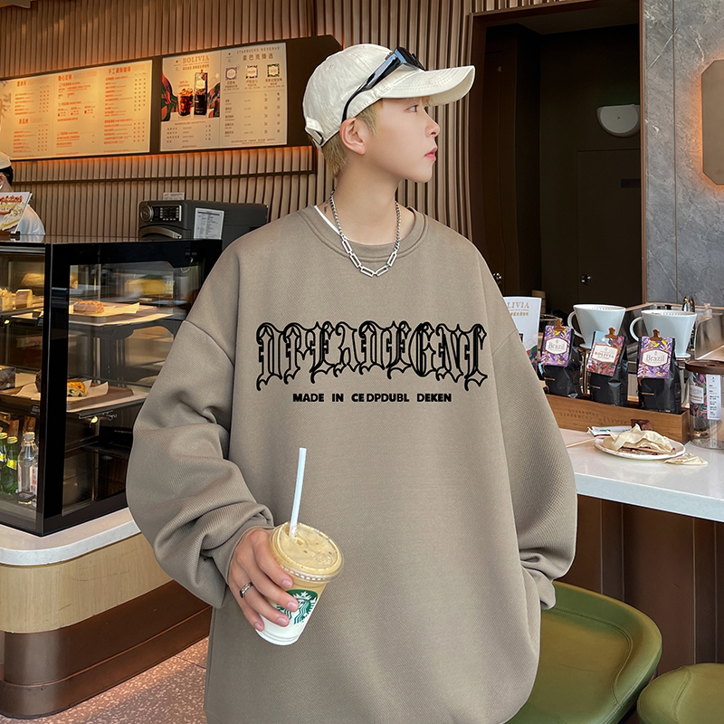 直播抖音品质420克菠萝格复合牛奶丝圆领卫衣W2002P45控68,男装卫衣,电商C408-1(原B339-1)