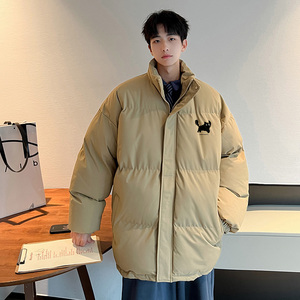 已注册美式直播抖音高品质男宽松面包服羽绒棉外套棉衣M1052P90图片