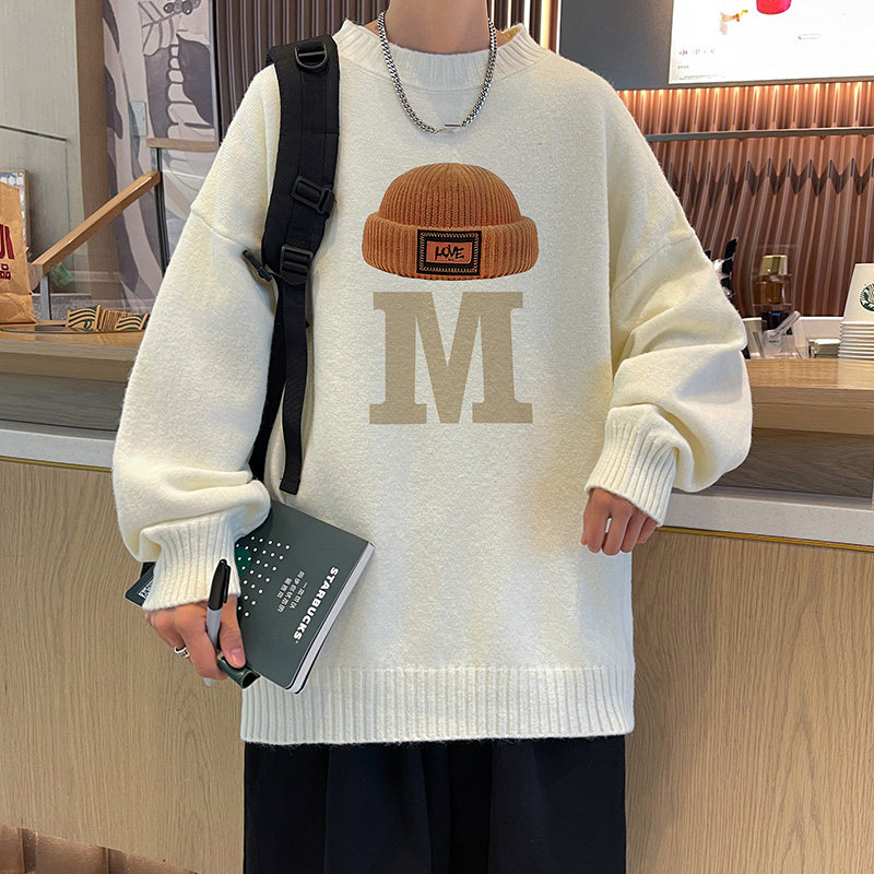秋冬直播抖音高品质圆领半高领加厚毛衣线衣男针织衫M7058P48控68,男装针织衫/毛衣,电商C408-1(原B339-1)