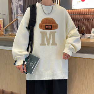 秋冬直播抖音高品质圆领半高领加厚毛衣线衣男针织衫M7058P48控68图片