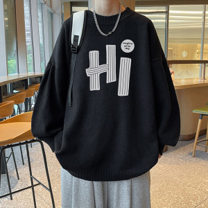 新款抖音直播高品质半高领圆领加厚毛衣线衣男针织衫M7011P48图片