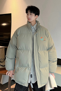 秋冬美式抖音直播高品质宽松保暖男面包服羽绒棉外套棉衣M1046P90图片