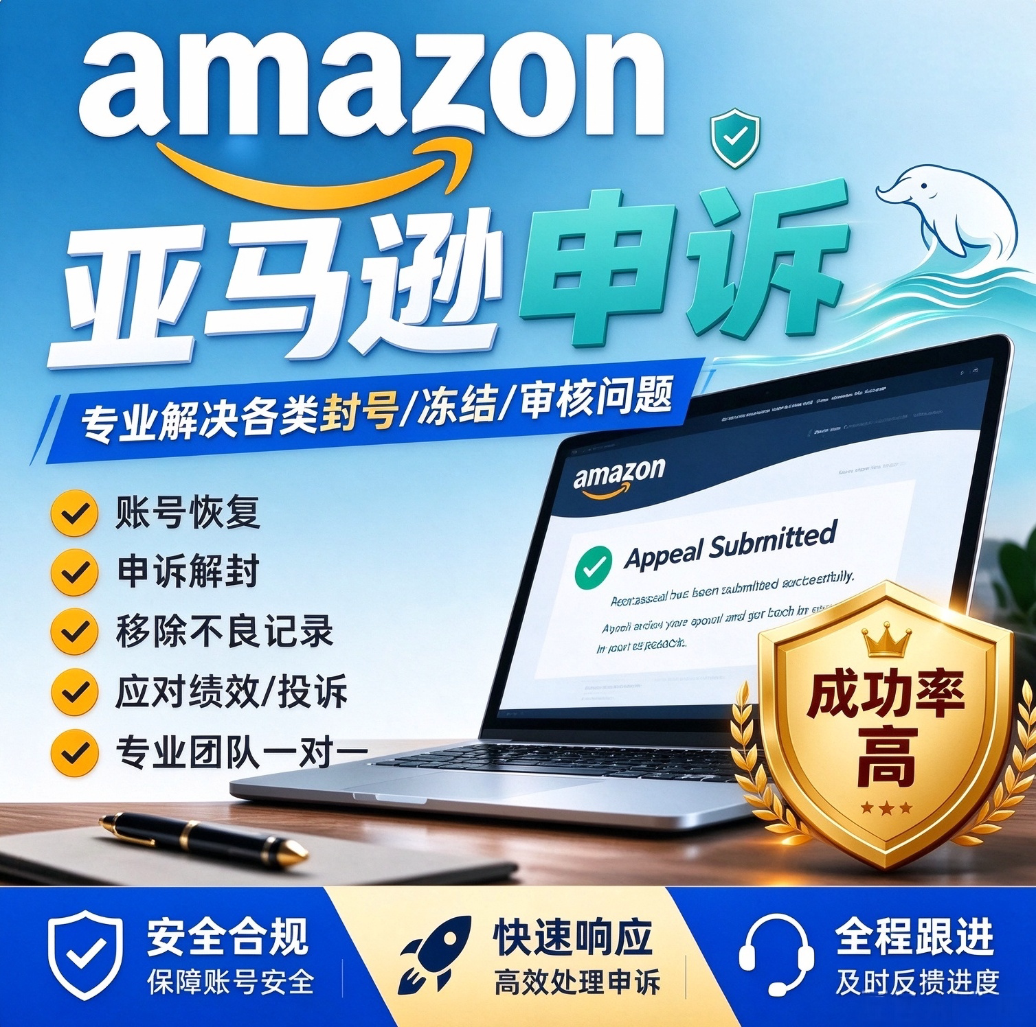 Amazon 亚马逊申诉视频验证关联侵权二审绩效品牌滥用POA服务商