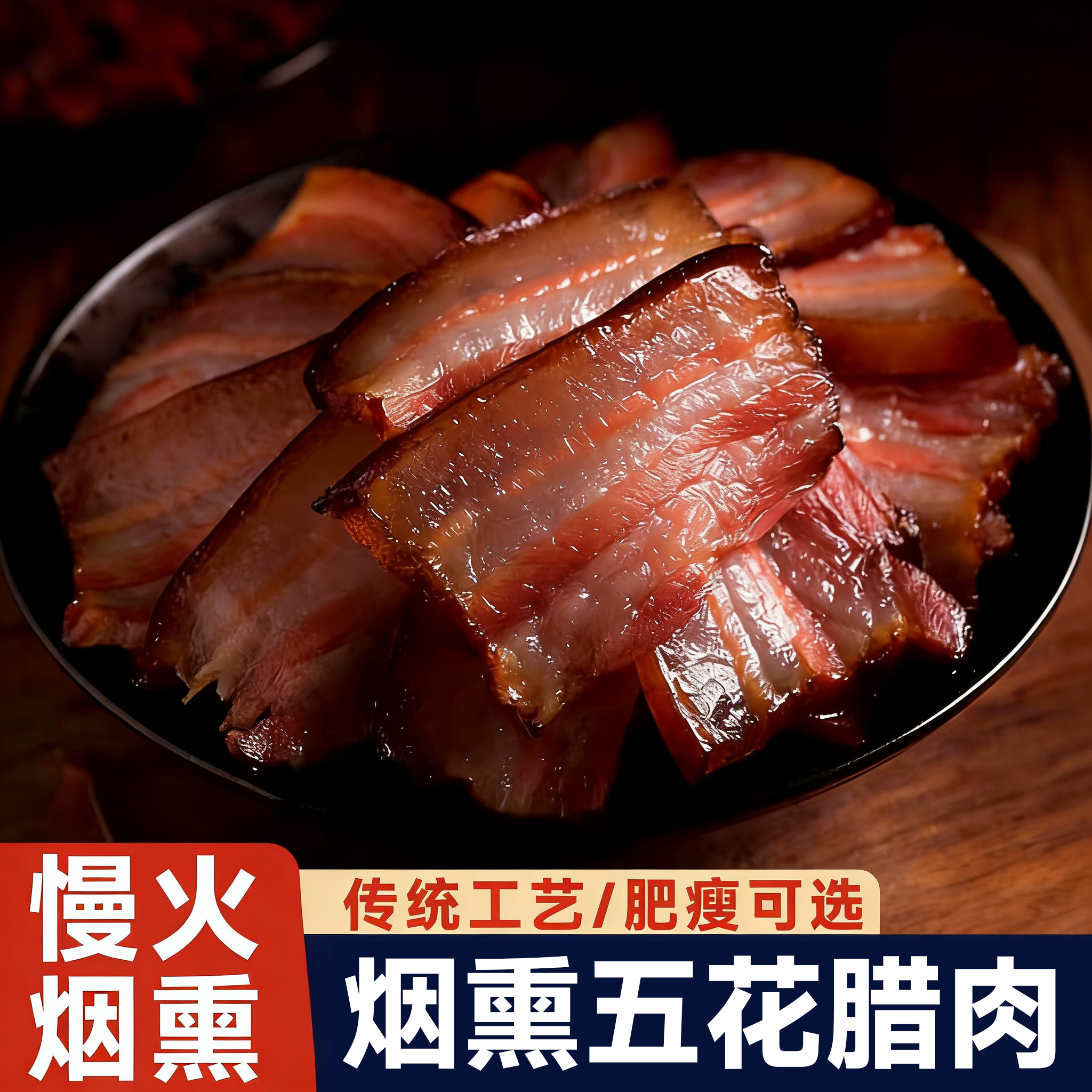 腊肉农家自制烟熏肉咸肉五花腊肉江西特产非四川湖南湘西贵州腊肠