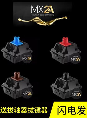 Cherry MX2A樱桃五脚HG V2黑轴茶轴红轴青轴客制化机械键盘轴体