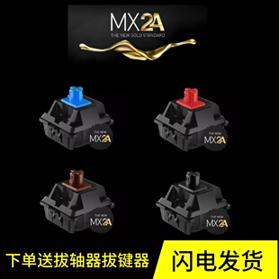 Cherry MX2A樱桃五脚HG V2黑轴茶轴红轴青轴客制化机械键盘轴体