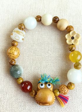 指尖木艺-呱呱十八子手链