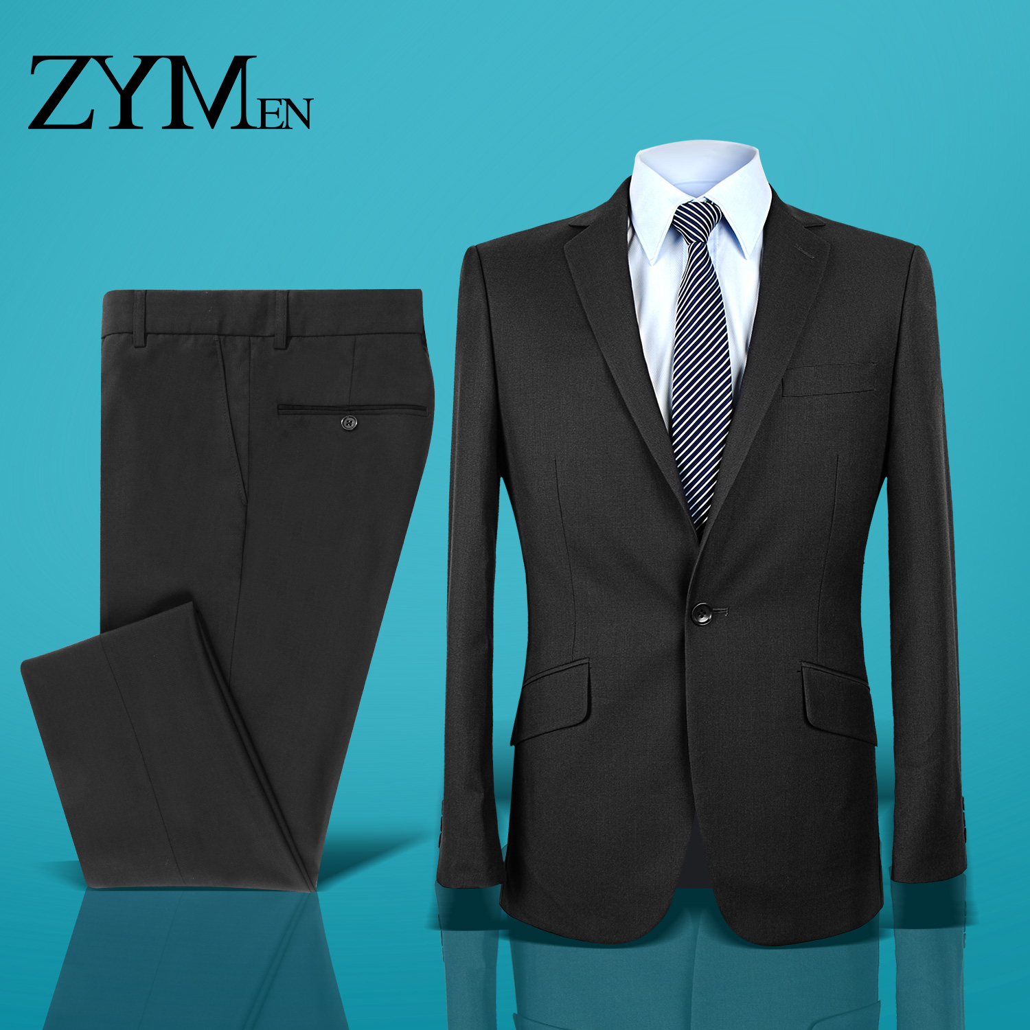 Costume homme ZYMEN en polyester pour hiver - Ref 1576973 Image 4