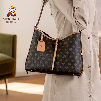 稻草人大容量单肩包时尚通勤包包