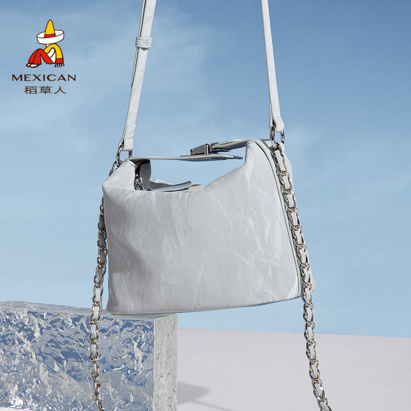 稻草人包包女2024新款单肩包时尚女包斜挎包休闲上班通勤百搭女包