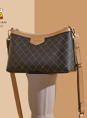 稻草人包包女士新款大气妈妈包礼物中年单肩包女款斜挎包通勤女包