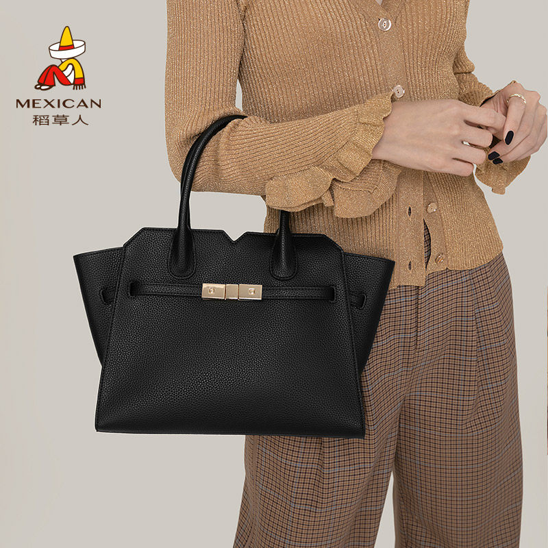 稻草人包包女士新款秋冬时尚百搭斜挎包妈妈包红色结婚婚包手提包