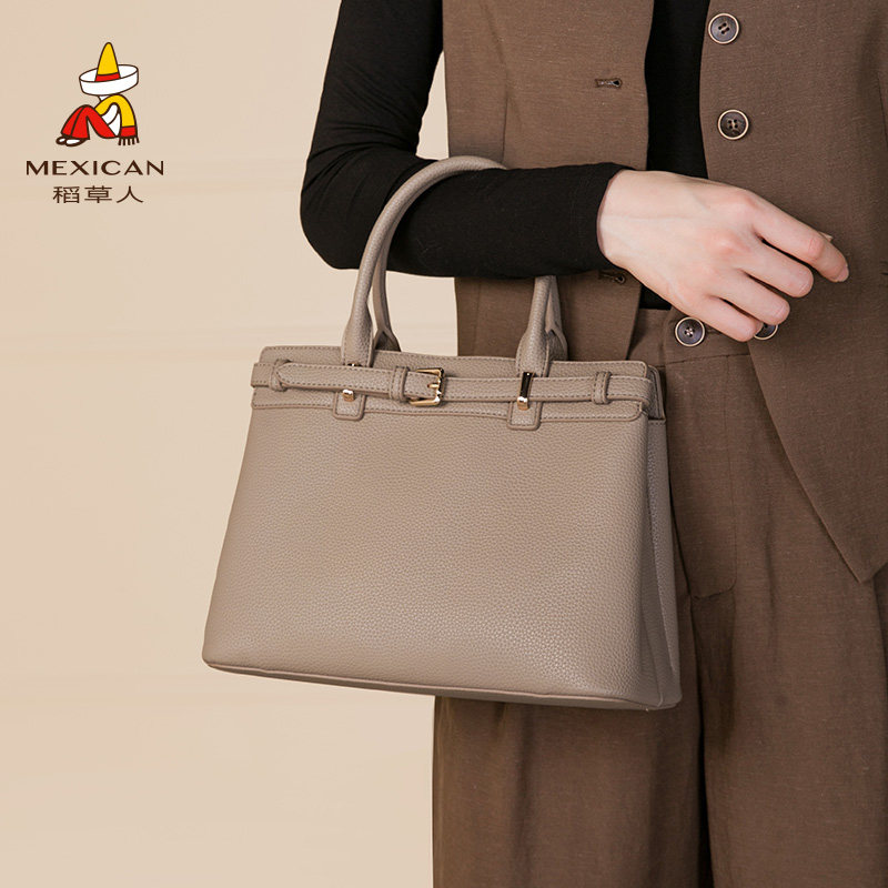 稻草人包包2025新款女包高级感时尚百搭妈妈包质感手提斜挎大包女