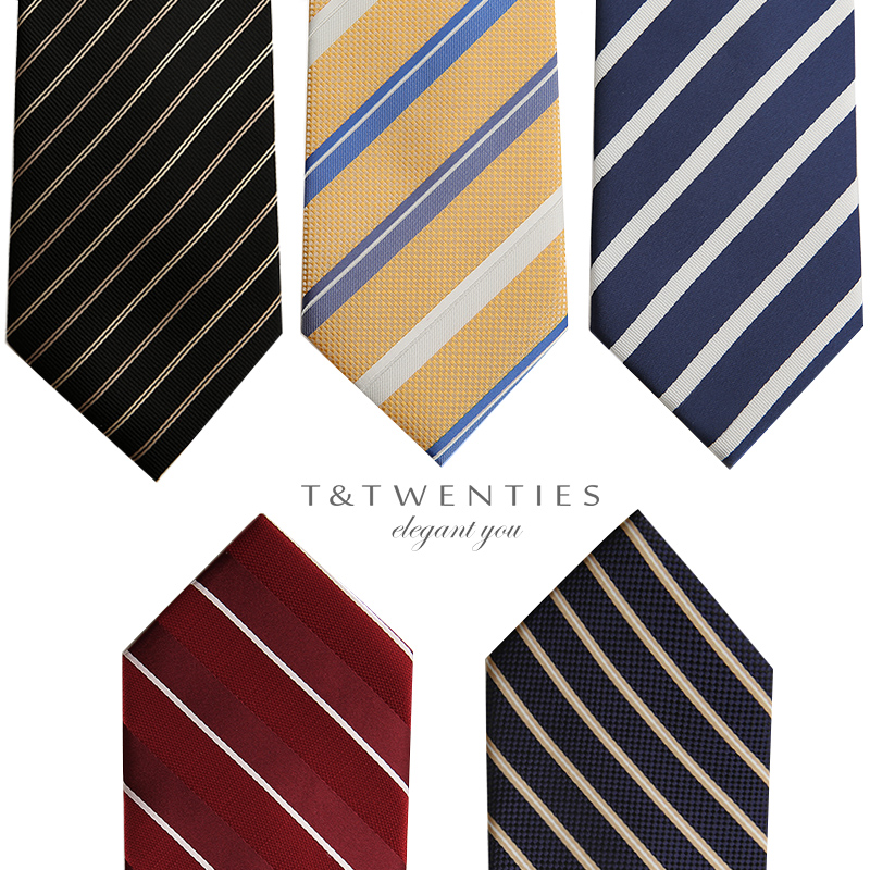 领带品牌8cm宽版深蓝色上班