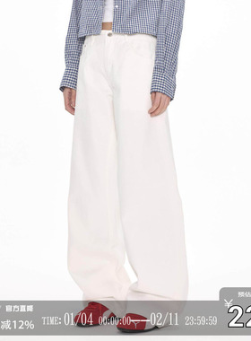 CODICE LAB 三色低腰直筒牛仔裤基础休闲显瘦显身材通勤长裤女