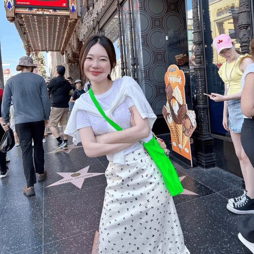 蝴蝶结米杏半身裙飞飞边BORAKOO
